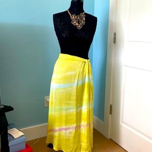 Young broke & fabulous tie dye midi skirt- brand new with tags size medium